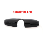 2tk K&uuml;lgtiib Tagavaate modifitseeritud auto stiil Erkmustad S&uuml;sinikkiust Mustriga Peeglikaaned BMW X5 E70 X6 E71 jaoks Bright black black