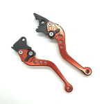 2 tk sulamist mootorratta piduri k&auml;epide Mootorratta modifikatsioon CNC mootorratta sidur trummelpiduri hoova k&auml;epide Mootorratas 2pcs orange gray