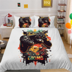 Kodu voodipesukomplekt M&auml;ngum&auml;ngija tekk ja padjap&uuml;&uuml;r AU/EU/USA kaheinimesevoodi/kaheinimesevoodi t&auml;issuuruses Baby 100x135cm
