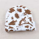 M&uuml;ts Pehmed Talvem&uuml;tsid Kootud Piim Lehma Tr&uuml;kk Jacquard Villased M&uuml;tsid Paksemad Soojad Skullies Nokam&uuml;tsid Unisex Casual Kapotiga M&uuml;ts Kootud Nokam&uuml;tsid Adult