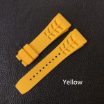 Punane must roheline hall oranž kollane valge pehme silikoonkummist kellarihm Richardi kella jaoks Mille RM011 RM050 rihmaga k&auml;ev&otilde;ru With rosegold clasp kollane