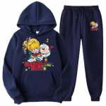Rainbow Brite prinditud meeste naiste dressikomplektid vabaaja kapuuts ja p&uuml;ksid 2-osalised komplektid &uuml;lisuured dressipluusid, moe unisex r&otilde;ivad L