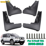 Valatud auto porilappide komplekt Nissan X-Trail T31 2008-2013 Xtraili pritsmekaitsete porilappide porilaudade poritiibade 2009 2010 2011 jaoks black
