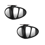 Auto tahavaatepeeglid 360&deg; pimenurga peegel reguleeritav p&ouml;&ouml;ratav kumer lainurk selge tahavaate turvapeegel 1pcs Left Mirror black