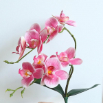 2 tk 46cm kunstlik Phalaenopsis Flower Real Touch Lateks liblikas orhidee Flores kodu pulmalaua kaunistamiseks beebi roosa v&auml;rv