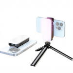 Minifotolamp h&auml;mardatav LED-valgustiga kaasaskantav videologivalgusti kolmev&auml;rviliste valgusrežiimidega 2000 mAh must