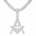 Uus luksuslik vasest tsirkoon A -G kroont&auml;hestiku ripats kett kaelakee punk hip-hop stiilis mood naine mees esinimega ehted 18 inch