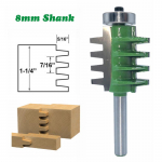 8 mm s&otilde;rmlaualiimi freesl&otilde;ikuri varre ruuteri puurid puidut&ouml;&ouml;tlemiseks