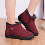 Naiste talvised madala &uuml;laosaga soojad lumesaapad, veekindlad laisad kausaalsed takjakingad 35 punane