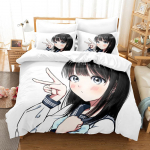 3D Multifilm Anime Voodipesu Komplekt Multifilmikangelanna Tekk ja Padjap&uuml;&uuml;r 2/3 T&uuml;kki AU140 * 210 T&auml;issuurus Luksuslik Pestav Kodutekstiil Baby 100x135cm