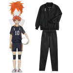 Anime Haikyuu!! Shoyo Hinata Cosplay parukas Karasino kooliv&otilde;rkpallimeeskonna vormiriietus jope p&uuml;ksid varustus Halloweeni kost&uuml;&uuml;mid L-(Costume+Wig)