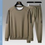 Kevadine ja s&uuml;gisene pikkade varrukatega &uuml;hev&auml;rviline &uuml;likond Uus vabaaja Crewneck kapuutsiga p&uuml;ksid, kaheosaline komplekt M