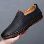 Kevadised ja s&uuml;gisesed vabaaja nahast kingad Kulumiskindlad Doudou kingad meestele 39 must