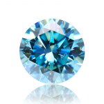 Cellacity v&auml;rvilised lahtised moissaniitkivid 0,5-3CT Rainbow Pi mustad moissaniitid s&auml;ravad peened ehted, &uuml;mmargused laboris kasvatatud teemandid 6.5MM - 1 CT(1 pcs) meresinine v&auml;rv