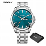 SINOBI meeste k&auml;ekellad parima kaubam&auml;rgiga luksuslik kvartsist meeste kalenderkell veekindel sportlik randmekell meeste roostevabast terasest meestekell sinine