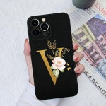 Apple iPhone 13 14 15 Pro Max X XS XR SE telefoni korpuse kate Vedel pehme matt silikoon Mood p&otilde;rutuskindlad lillekirjad iPhone'i korpuse kaitseraua jaoks iPhone XS