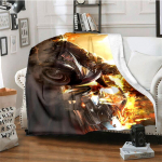 Mootorrattas&otilde;itja tekk Lastetekk Kvaliteetne flanelltekk Pehme ja mugav kodune reisitekk 75x90cm