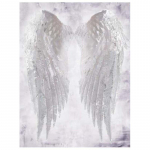 5D DIY Teemantmaaling Valged tiivad Teemanttikandi komplektid Ristpistes Kodukaunistus K&auml;sitsi valmistatud kingitused Round 20x30cm