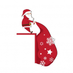 Multifilm J&otilde;uluvana J&otilde;uluvana Elamine Kingikott Seinakleebised Kingitused Ruumi taust Kodukaunistus puit punane