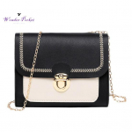 Stiilne naiste ristkorpuse kott, metallist pandlaga, kergesti puhastatav kingitus must