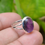 Solid 925 h&otilde;bedast s&otilde;rmus, amet&uuml;stist s&otilde;rmus, ovaalne s&otilde;rmus, kingitus talle, k&auml;sit&ouml;&ouml;na valmistatud s&otilde;rmus, v&auml;ljav&otilde;tte s&otilde;rmus 6