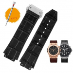 Hubloti rihma jaoks BIG BANG kellarihm roostevaba pandlaga tasuta t&ouml;&ouml;riist meestele uus p&auml;ris lehmanahast kummist kellarihm 26*19mm pruun must 26X19mm no clasp