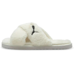 Puma Fluff X Strap Slide Whisper White Naiste tossud Must 384936-02 35.5
