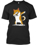 Dabbing Shiba Inu Funny Standard Unisex T-s&auml;rk S