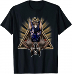 Ancient Egypt Pyramid Ankh Egyptian God Anubis Premium Unisex T-shirt S