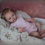 19-tolline Reborn Dolls MEADOW K&auml;sitsi valmistatud 3D-v&auml;rvitud nahk vasts&uuml;ndinud nuku pehmest puutetundlikust riidest korpus PP puuvillaga Bebe Reborn Doll Kids s&uuml;nnip&auml;evapuhkuse kingitus 19 Inch