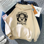 Austraalia Koala hoodies naiste fliisist esteetiline higi y2k kapuutsiga s&auml;rk Kapuutsiga naiste gooti spordidress Unisex L