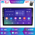 2+32G universaalne 2 Din 7  9  10  Android Radio Auto Android Player 9.0 autom&auml;ngija tugi Peegli lingi tagantvaade WIFI GPS BT FM rooliratta juhtimine 7Inch,carplay must