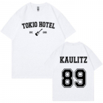 Rock Band Tokio Hotel Kaulitz T-s&auml;rk Meeste Mood vabaaja l&uuml;hikeste varrukatega T-s&auml;rk Hip Hop Punk Suured T-s&auml;rgid Unisex t&auml;navar&otilde;ivad S