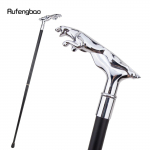 H&otilde;bedane luksuslik Leopard Fashion jalutuskepp peo jaoks dekoratiivne jalutuskepp Elegantne Crosier Knob jalutuskepp 93 cm