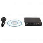 6 kanaliga USB 2.0 v&auml;line 5.1 optiline S/PDIF helikaardi adapter Win7 jaoks must