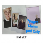BTS Deco komplekt liikme kohta Instant Photoset + Back to Back Photocard + Memo Pad komplekt