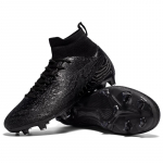 Laste jalgpallisaapad k&otilde;rge &uuml;laosaga v&auml;lik&uuml;&uuml;nega suures suuruses meeste spordijalgpallisaapad 39 must