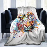 3D-kunstiprintimine Loom Tiiger Moodne tekk Flanell Pehme Pl&uuml;&uuml;s Diivanvoodi Viskamine Multifilmi tekid vooditele Kingitused Dropshipping 75cm x 90cm