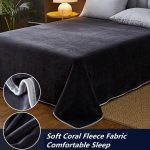 Kvaliteetne talvine pehme kristallist sametist lame lina korallifliisist &uuml;hev&auml;rviline Queen-suurusega voodilina ilma padjap&uuml;&uuml;rita 180x230cm kaamel