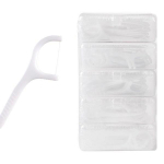 &Uuml;hekordselt kasutatav nutikas hambaniit valge G7170 50 tk + karp 8,5 x 5,8 cm komplekt, 5 komplekti