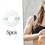 5 Pieces Freestyle Libre Patches Waterproof Protector long last Cgm Overpatch Tape Flexible Covers Round
