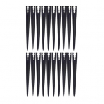 20 tk voolikuhoidja Lihtne paigaldamine ilmastikukindel multifunktsionaalne hoidke voolik eemal muru veevooliku kronstein Aiatarbed must