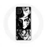 &Uuml;mbris Samsung Galaxy A21s Goku Naruto Luffy jaoks &uuml;hes t&uuml;kis Dragon Ball Z mustvalge taustaga anime manga