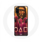 Samsung Galaxy A41 &uuml;mbris Squid Game Masks Ruudukujuline kolmnurk ja ringjoonis