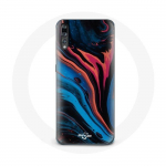 &Uuml;mbris Huawei p20 abstraktse tekstuuriga sinine must punane