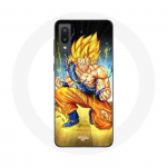 Coque pour Samsung Galaxy A02 Son goku dragon ball corps enerv&eacute;