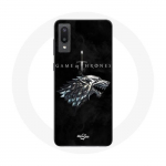 Coque pour Samsung Galaxy A02 Game of Thrones Saison 8 Le Tr&ocirc;ne de Fer La maison Stark Logo L'hiver
