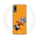 Coque pour Samsung Galaxy A02 Goku Dragonball Z Enfant Anime