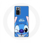 Coque pour Xiaomi Redmi Note 10 Pro Stitch mignon fond bleu