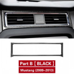 Ford Mustangi 2009-2013 s&uuml;sinikkiust autokleebise jaoks armatuurlaua armatuurlaua &auml;&auml;riskatte sisekujundus dekoratiivribad Style B(red)